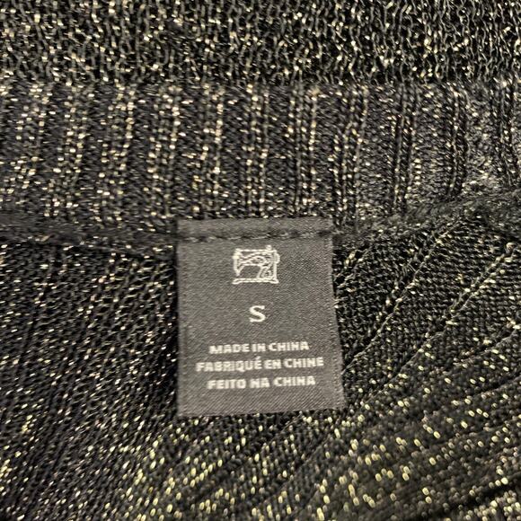 SCOTCH AND SODA Size S Starwatcher Black Gold Knit Ribbed Layered Dress - Picture 5 of 5